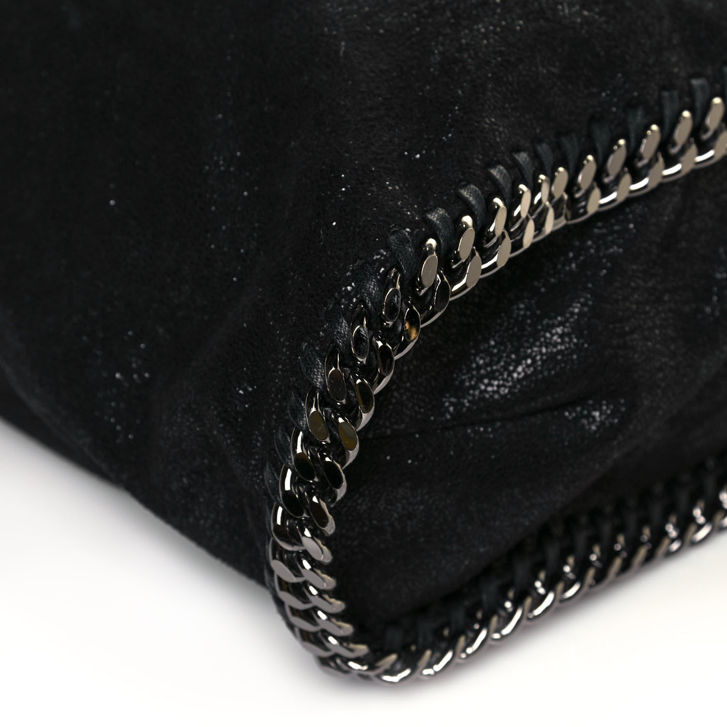 Stella McCartney Metallic Shaggy Deer Big Falabella Tote Black 5 of 11