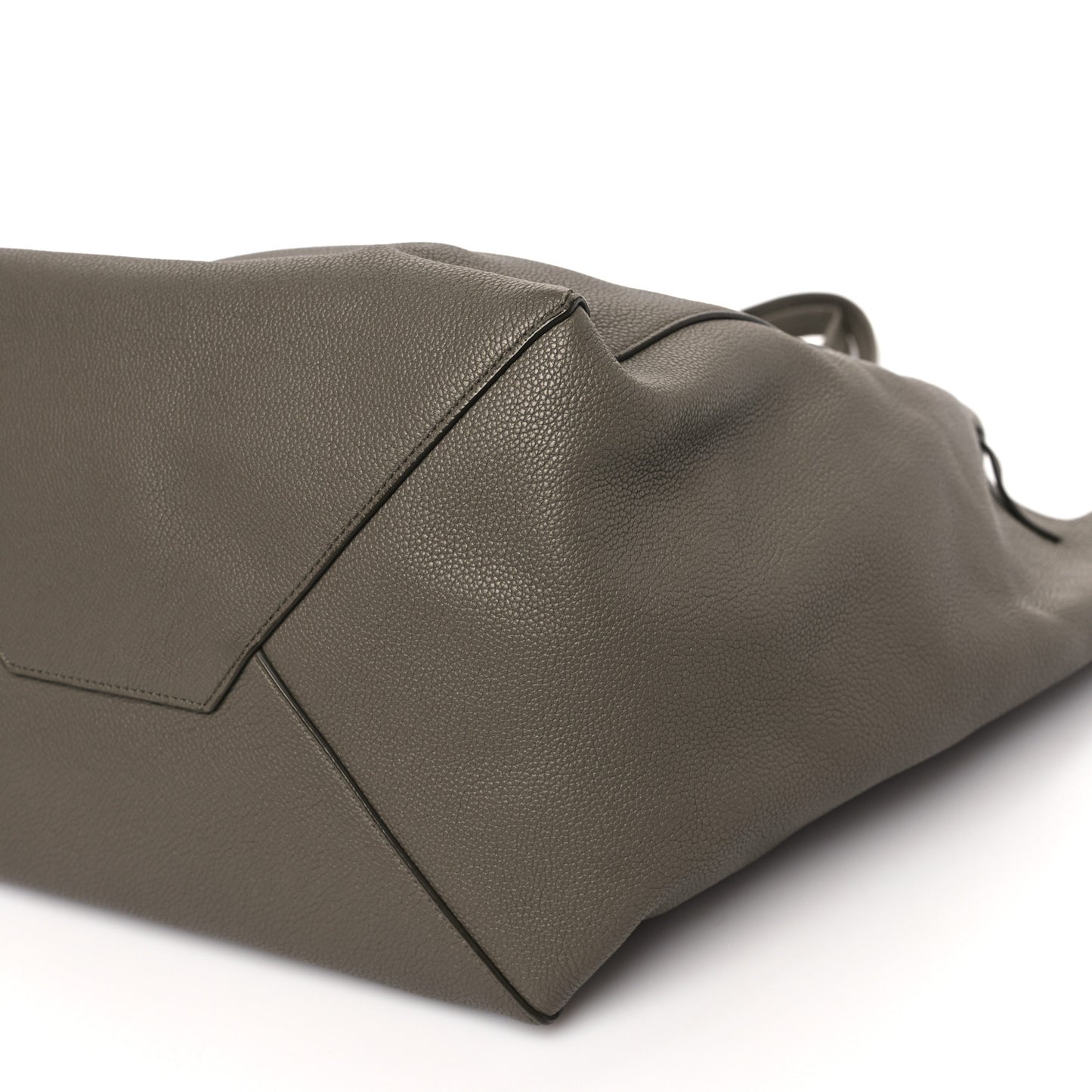 Soft Grained Calfskin Small Belt Cabas Phantom Taupe