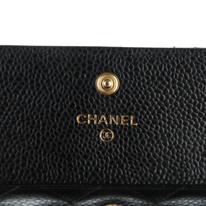 Chanel Caviar Quilted Flap Card Holder Black 6 of 8