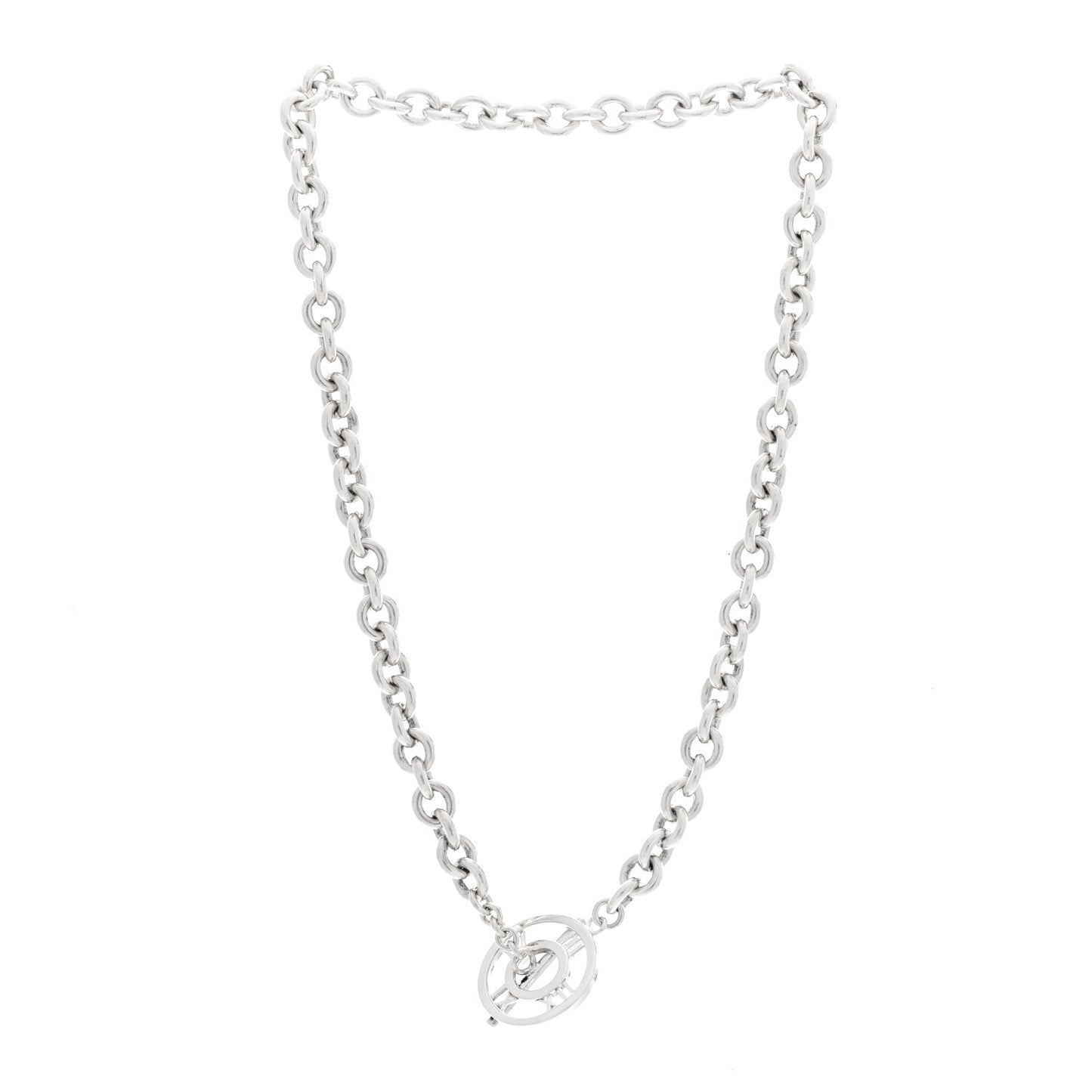 Sterling Silver Atlas Toggle Chain Necklace