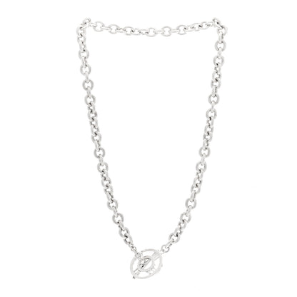 Tiffany Sterling Silver Atlas Toggle Chain Necklace 3 of 6