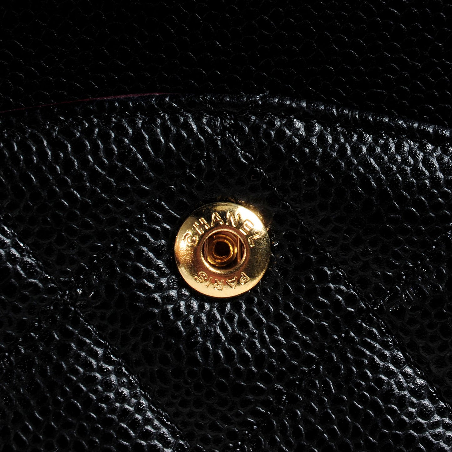 Caviar Quilted Maxi Double Flap Black