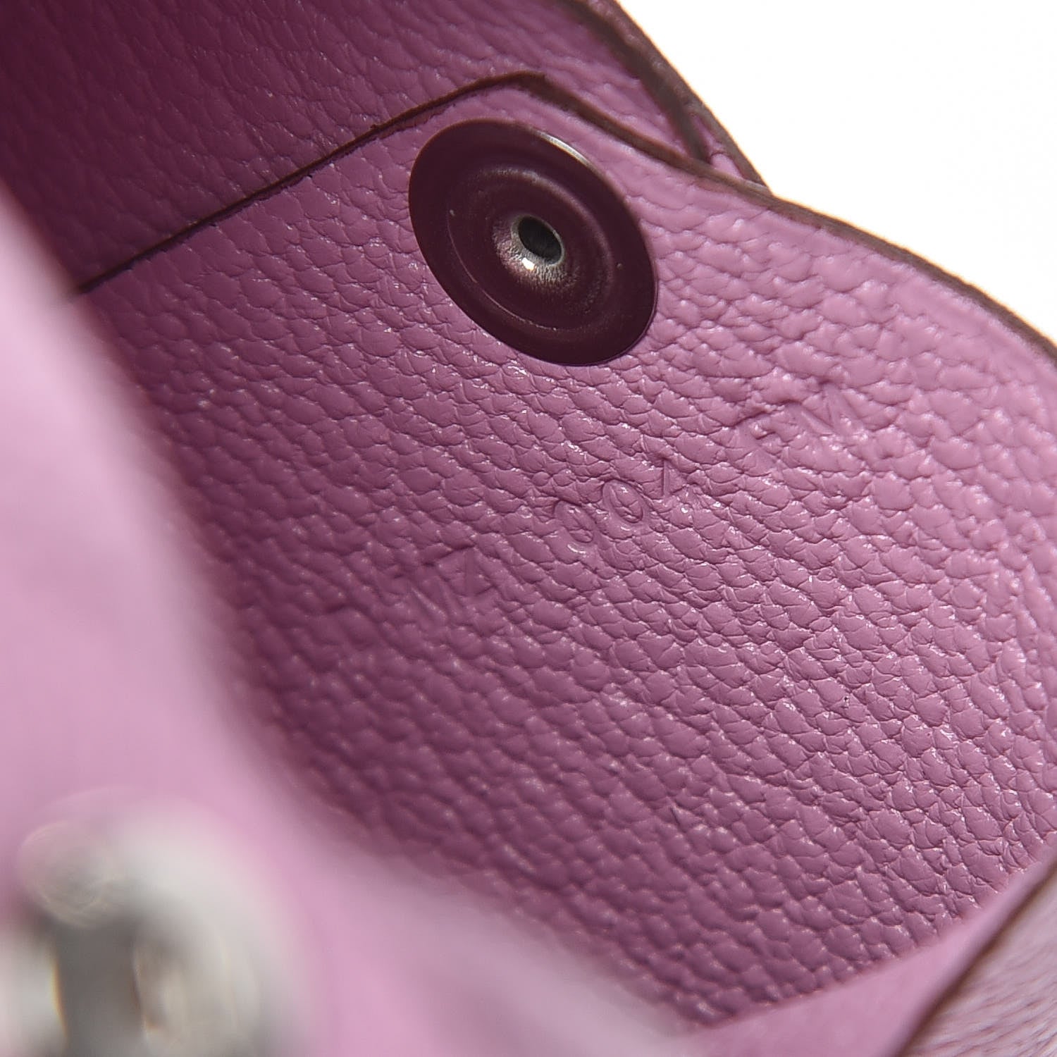 Hermes Chevre Mysore Calvi Card Case Mauve Sylvestre 7 of 8
