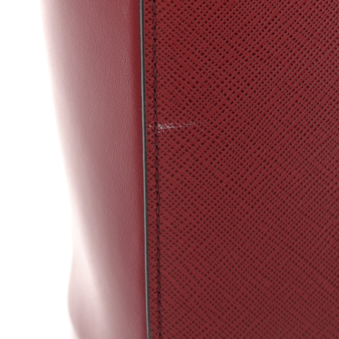 Saffiano Soft Calfskin Small Zippered Tote Cerise
