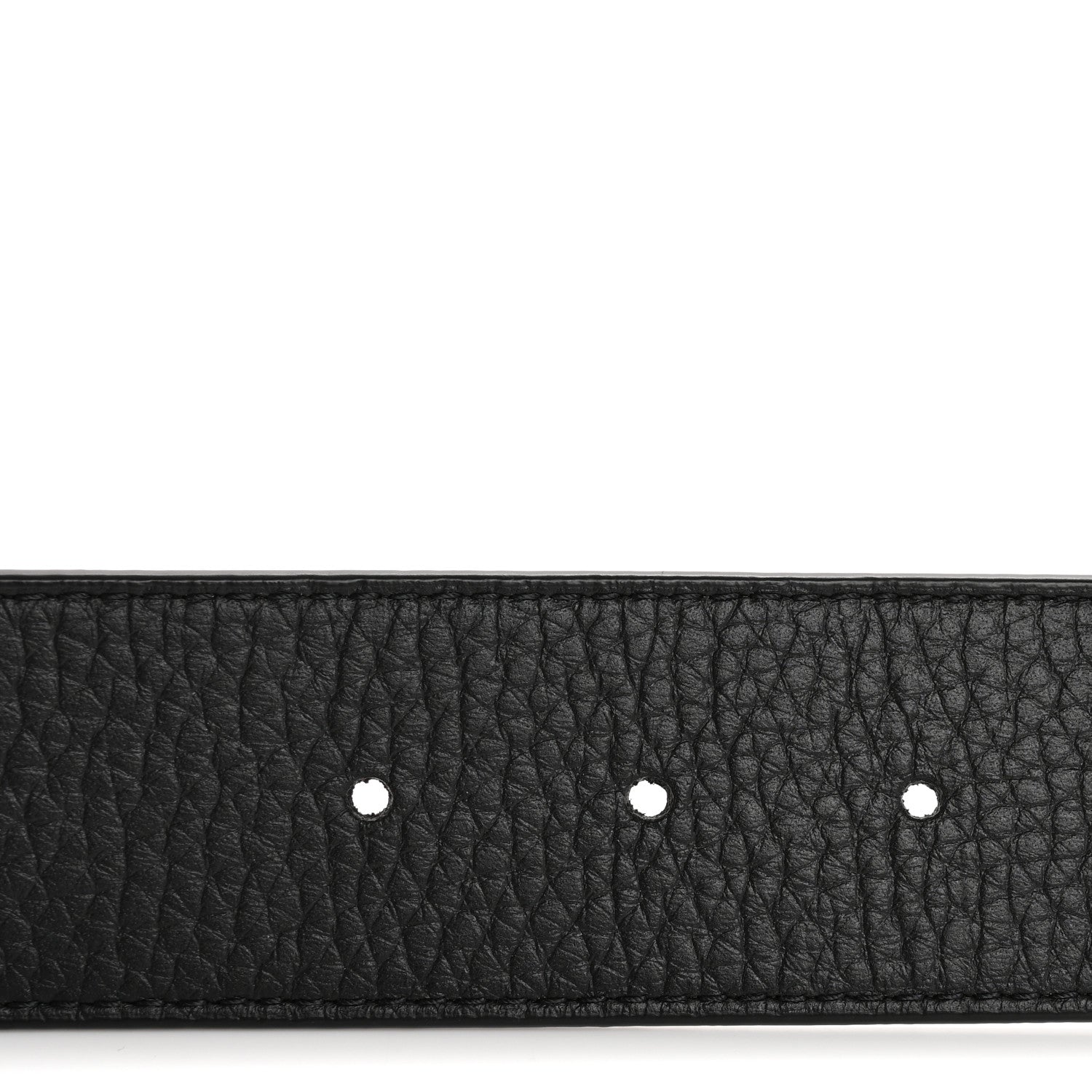 Louis Vuitton Taurillon Calfskin 30mm LV Initiales Reversible Belt 110 44 Black 3 of 6