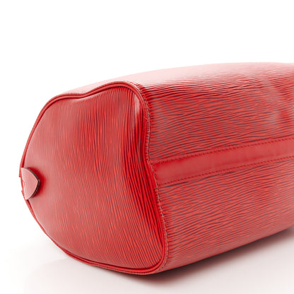 Louis Vuitton Epi Speedy 25 Castillan Red 11 of 12