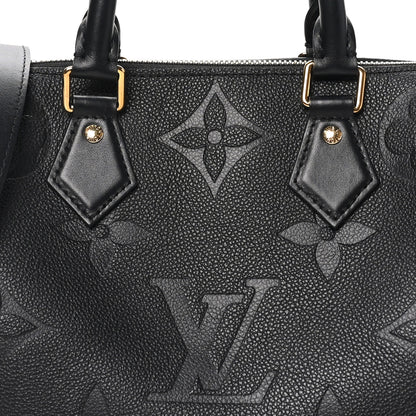 Louis Vuitton Empreinte Monogram Giant Speedy Bandouliere 25 Black 7 of 9