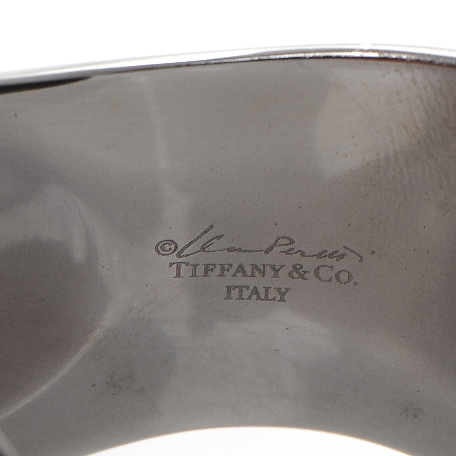 Tiffany Ruthenium Small Elsa Peretti Left Wrist Bone Cuff Bracelet 4 of 5
