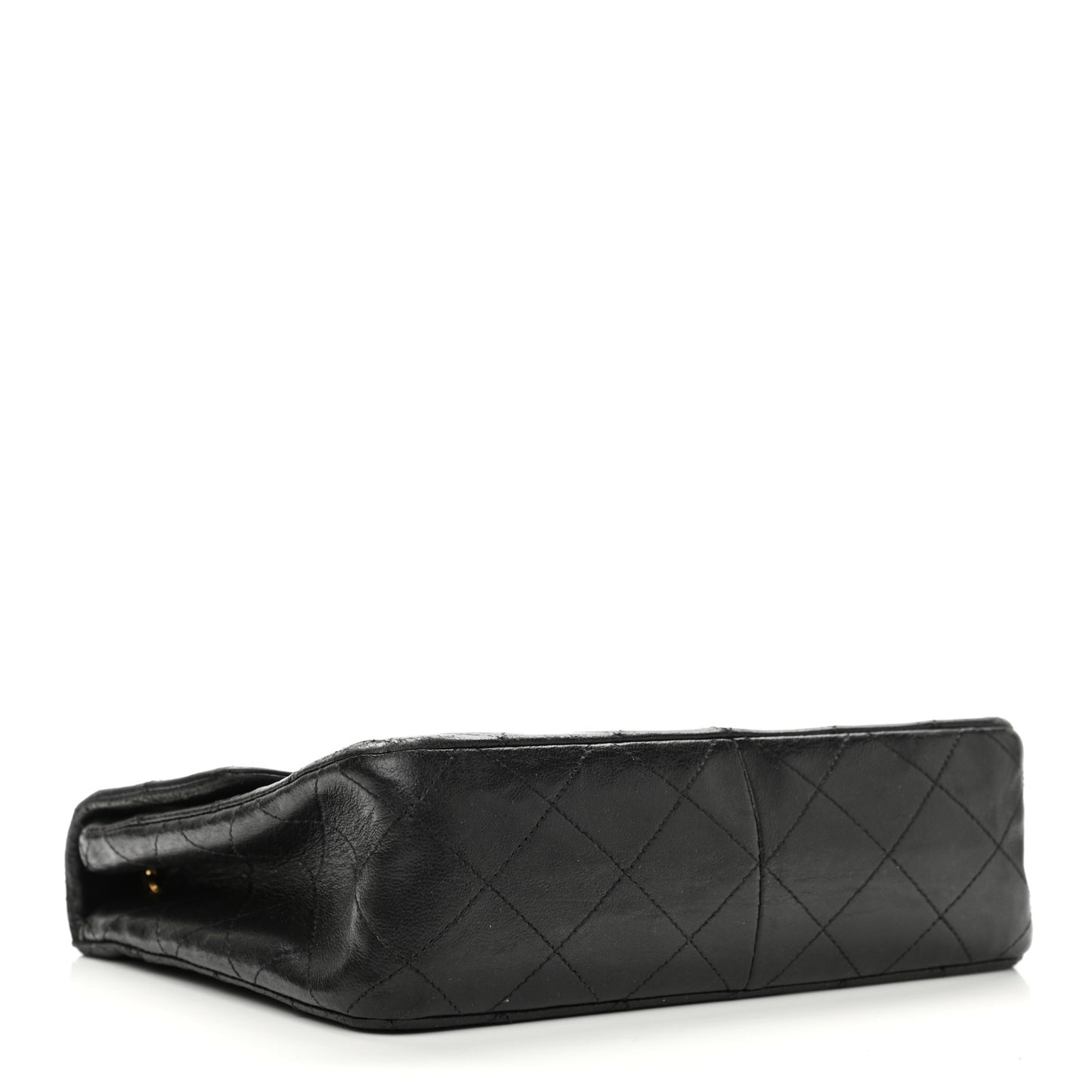Lambskin Quilted Small Single Flap Black