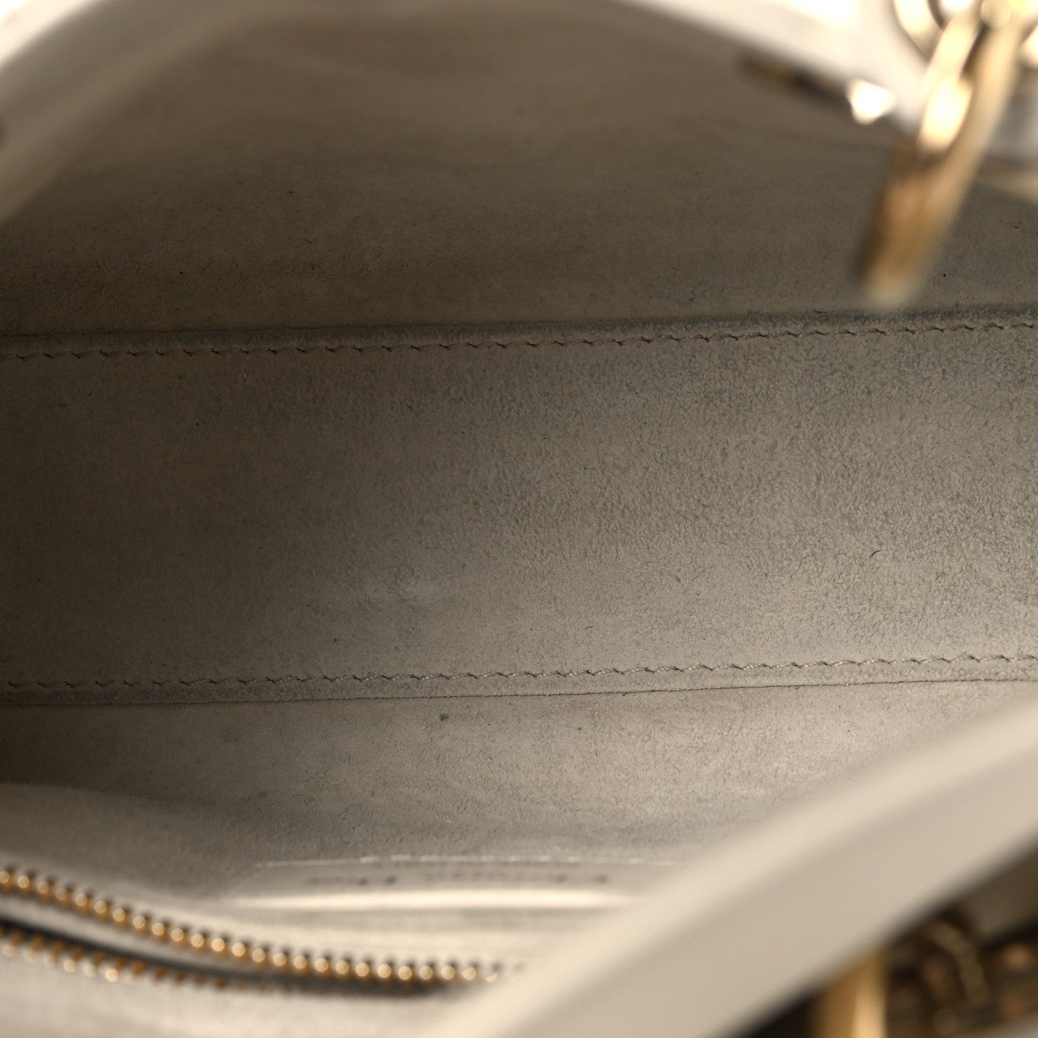 Christian Dior Lambskin Cannage Small My ABCDior Lady Dior Latte 5 of 11