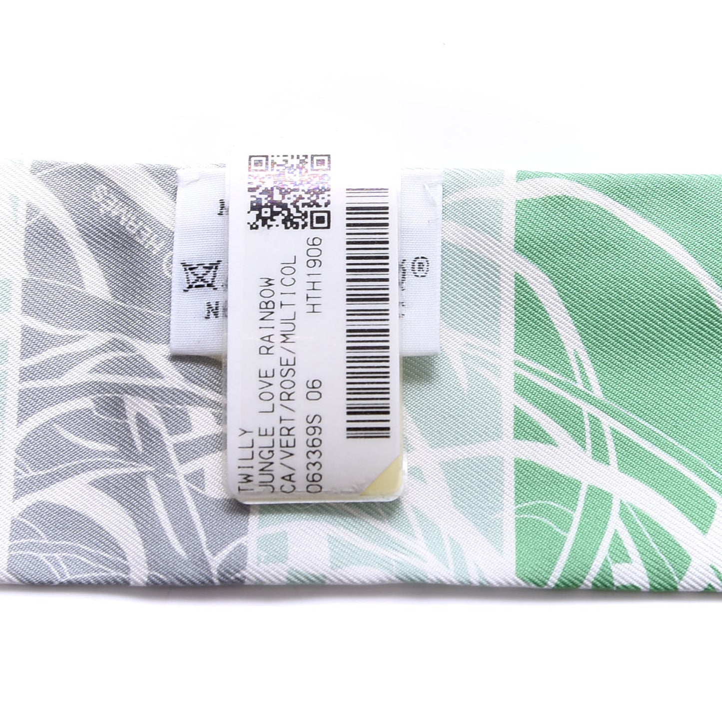 Silk Jungle Love Rainbow Twilly Vert Rose Jaune Fluo