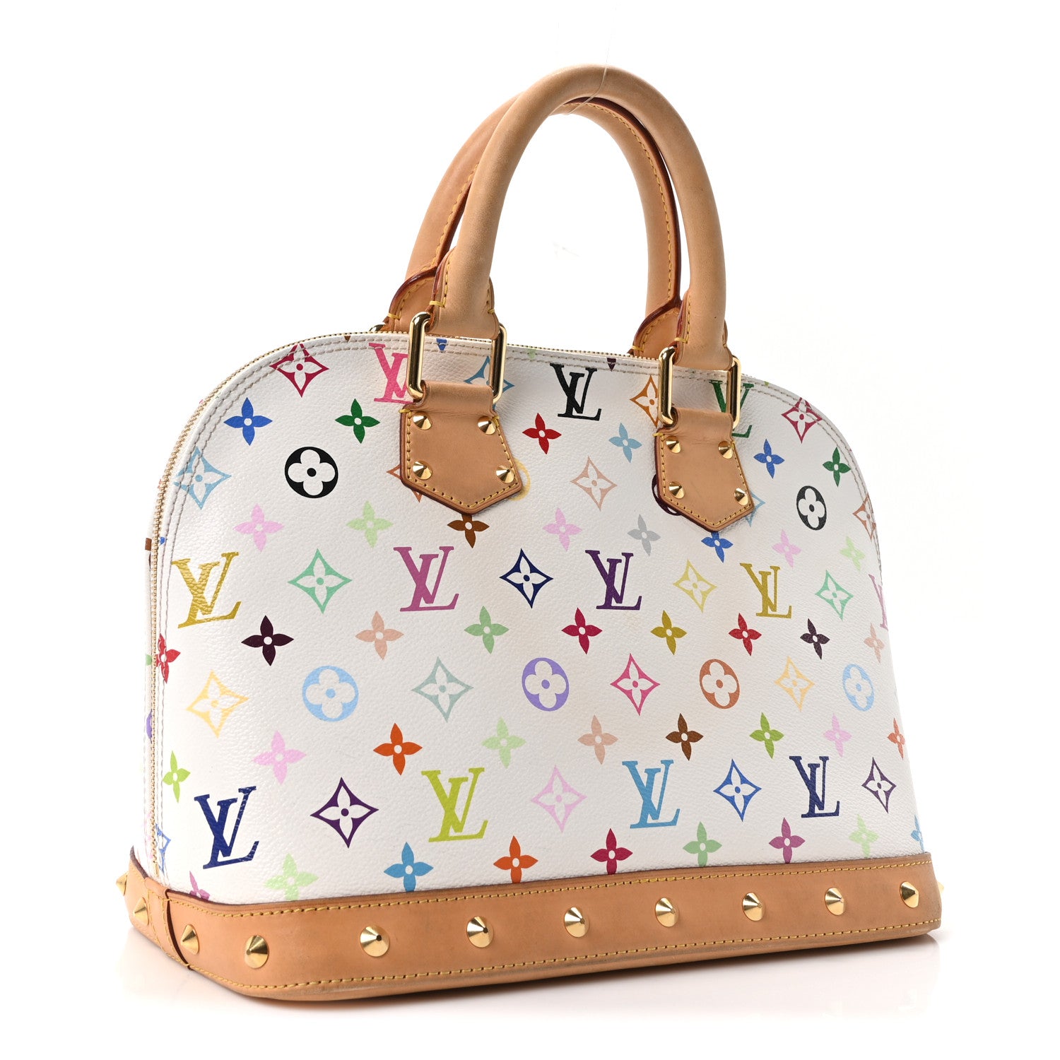 Louis Vuitton Monogram Multicolor Alma White 3 of 9