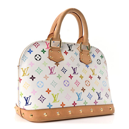 Louis Vuitton Monogram Multicolor Alma White 3 of 9