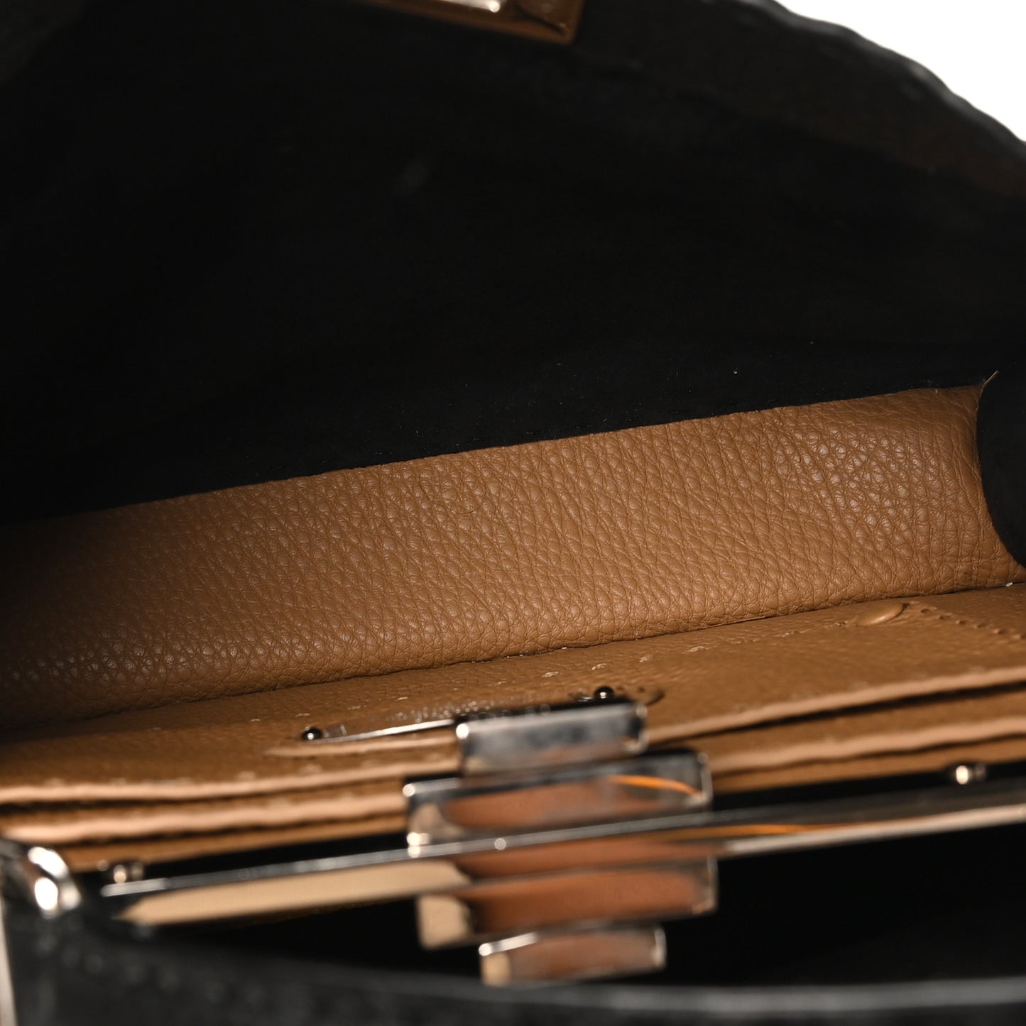 Cuoio Romano Selleria Chamois Medium Peekaboo I SEE U Satchel Black Camel Sunflower