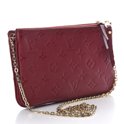 Louis Vuitton Empreinte Double Zip Pochette Cherry Berry 3 of 11