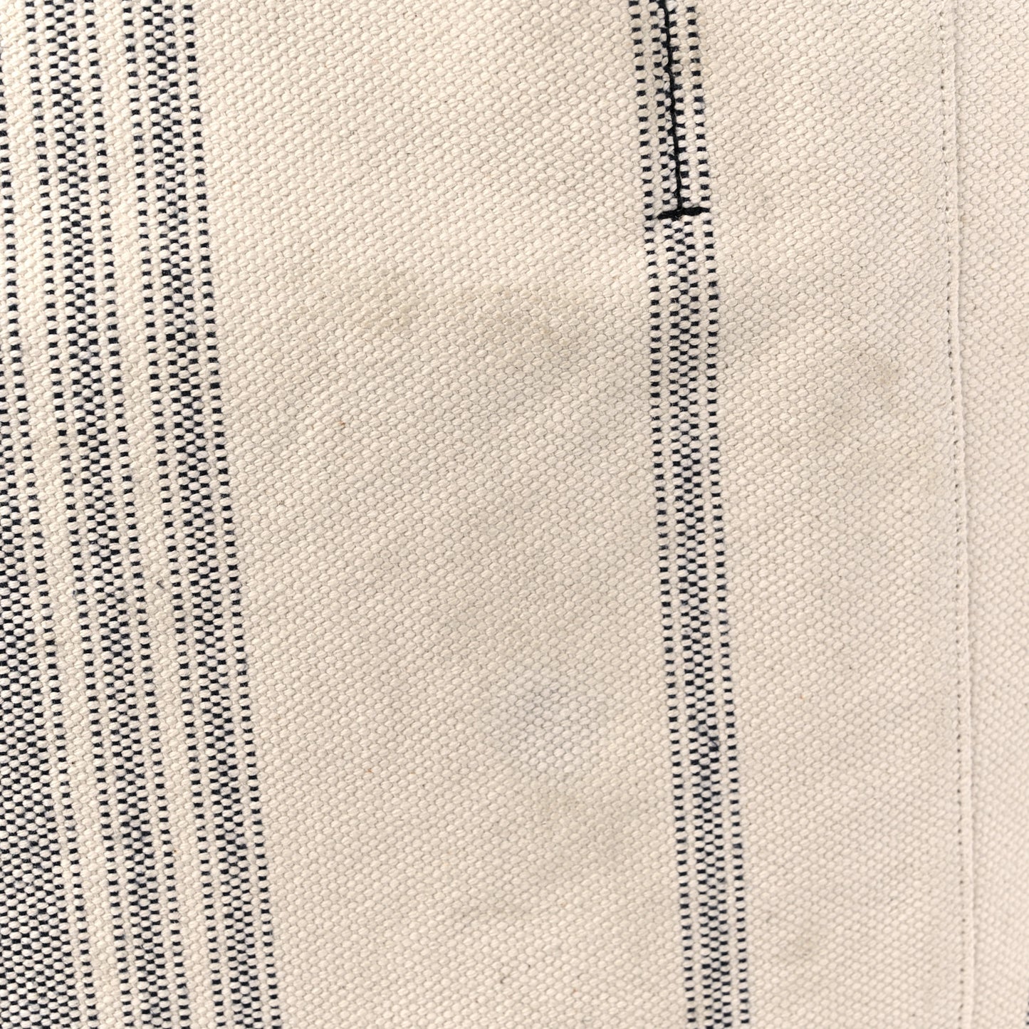 Canvas Striped Large Phantom Cabas White Grey