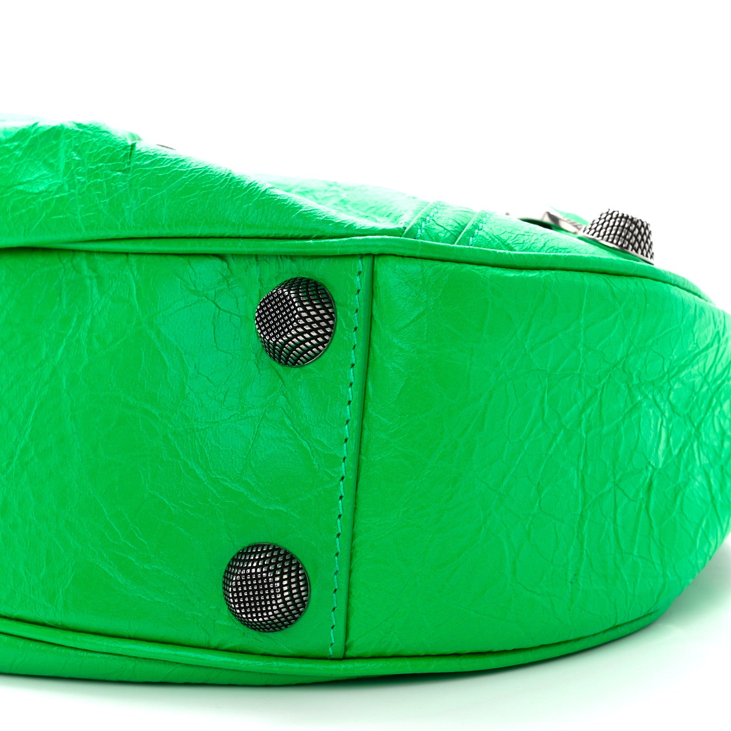 Balenciaga Agneau Arena Small Le Cagole Shoulder Bag Vivid Green 11 of 11