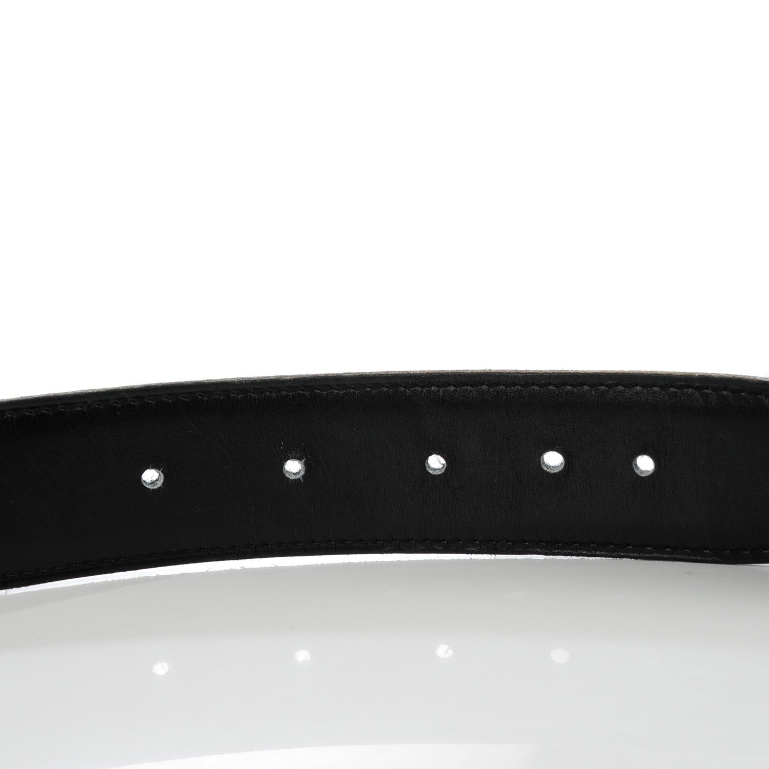 Hermes Togo Box 32mm H Belt 90 Black Blue Jean 4 of 9