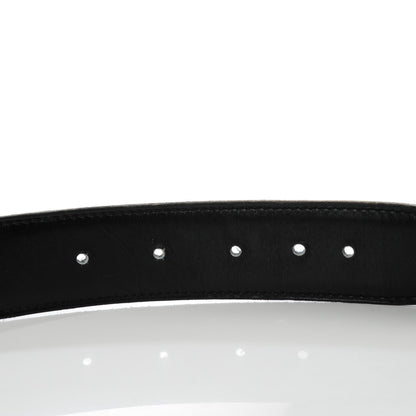 Hermes Togo Box 32mm H Belt 90 Black Blue Jean 4 of 9