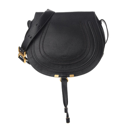 Chloe Calfskin Medium Marcie Round Crossbody Bag Black 1 of 9