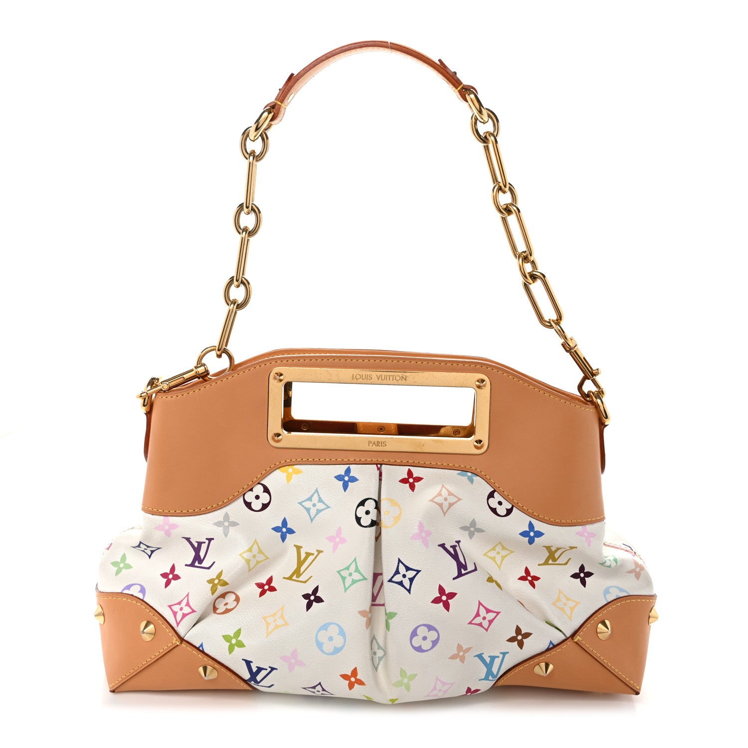 Louis Vuitton Monogram Multicolor Judy MM  White 1 of 10