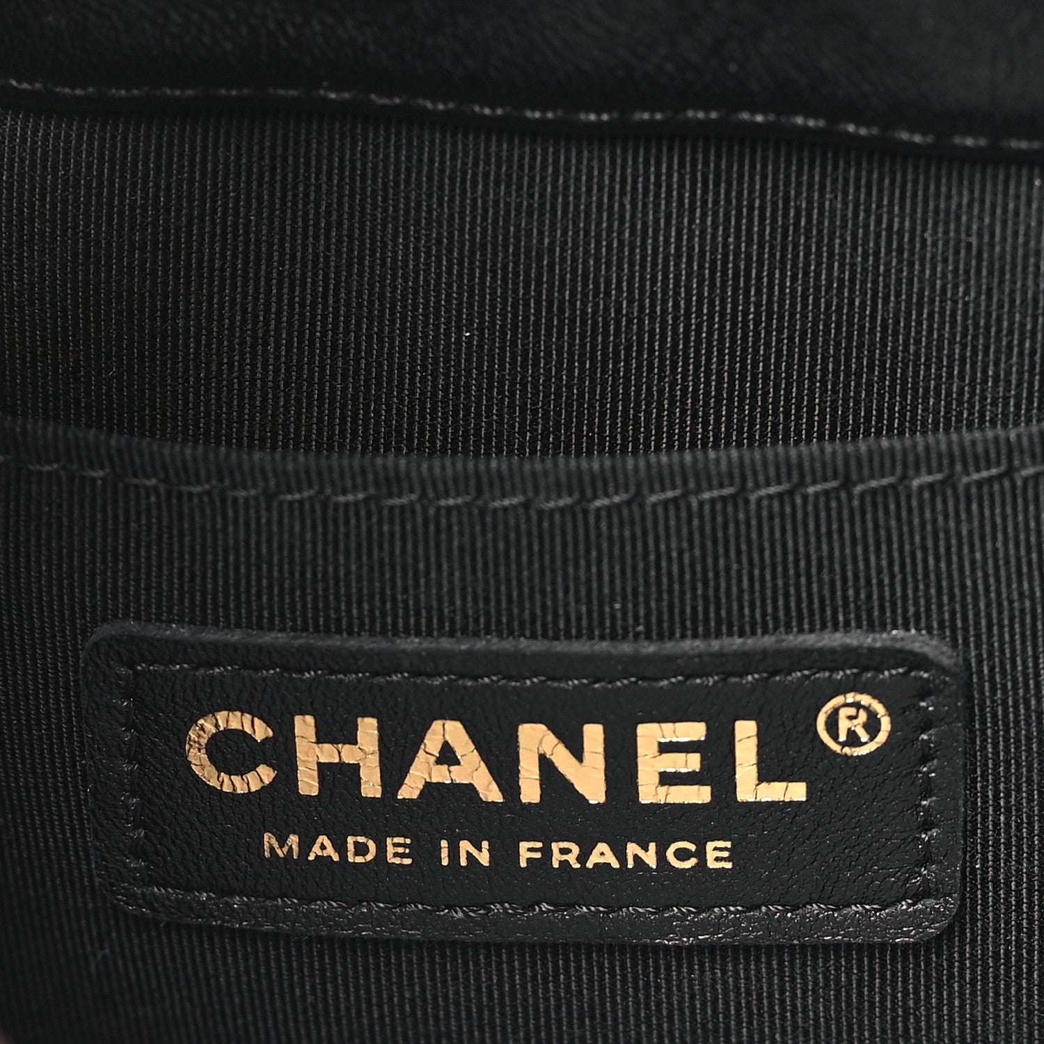 Chanel Lambskin Chevron Drawstring Bag Black 6 of 10