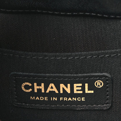 Chanel Lambskin Chevron Drawstring Bag Black 6 of 10