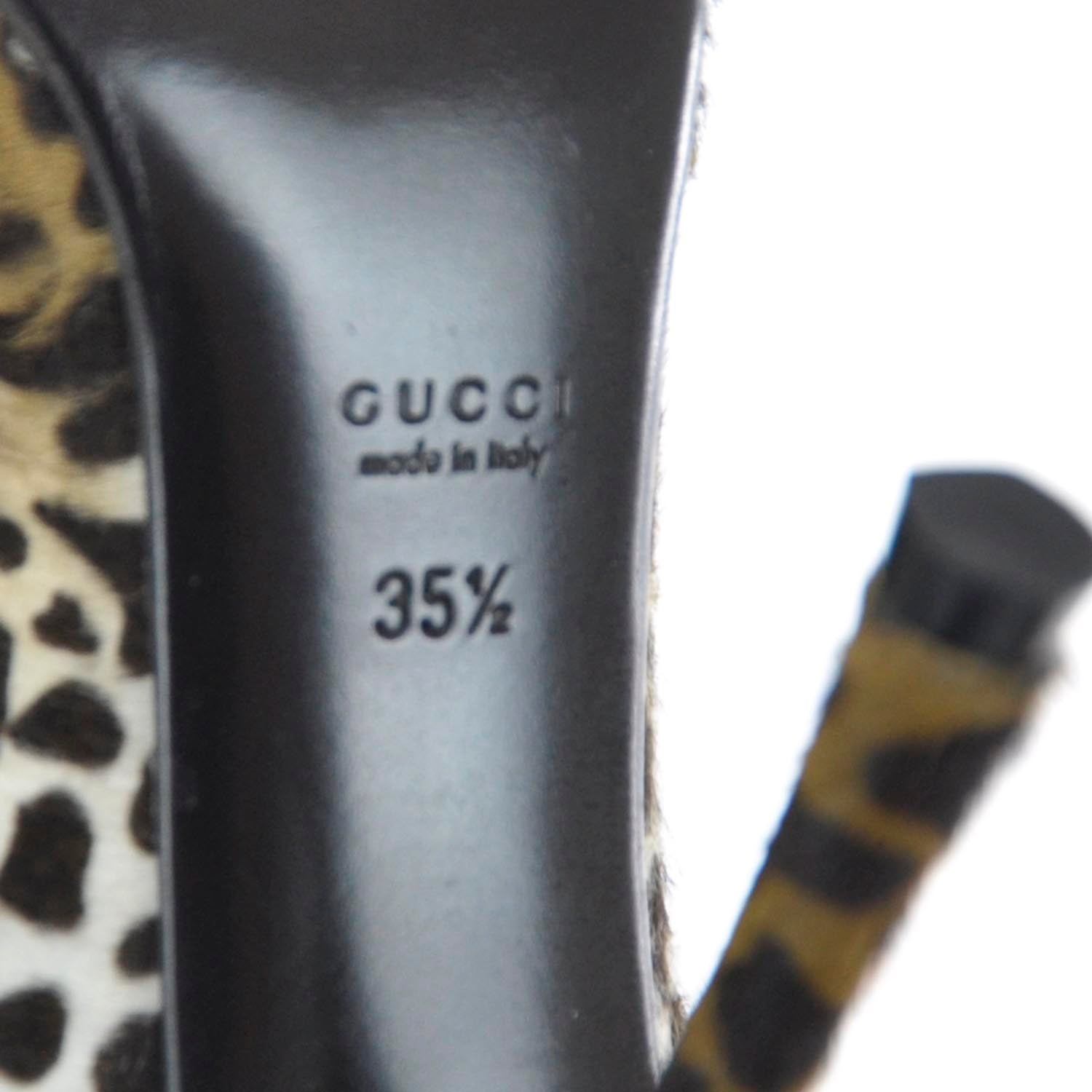 Gucci Pony Hair Paloma Heels 35.5 5 of 7