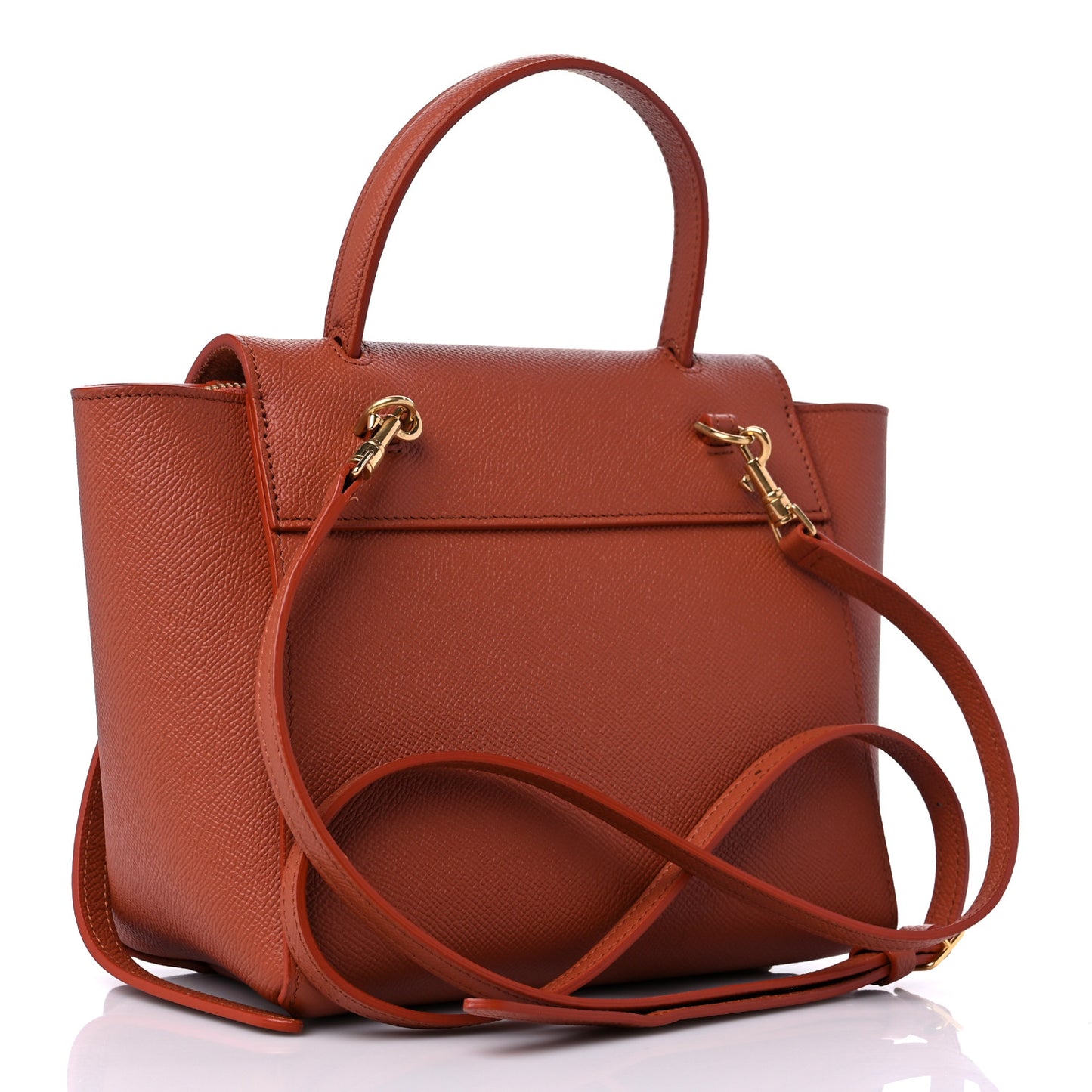 Grained Calfskin Nano Belt Bag Caramel