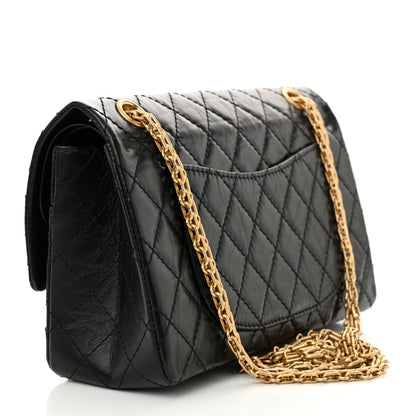 Chanel Aged Calfskin Quilted 2.55 Reissue 225 Flap Black 3 of 11