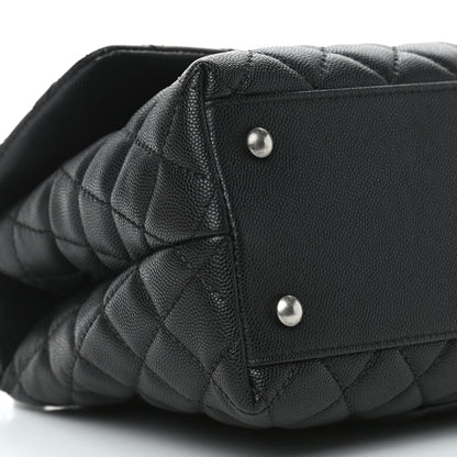 Chanel Caviar Lizard Quilted Small Coco Handle Flap Black 9 of 10