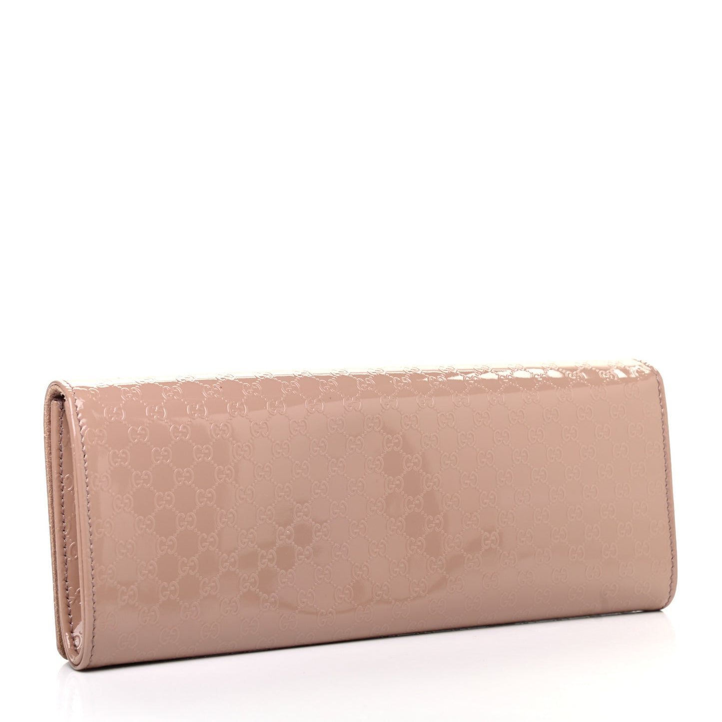 Patent Microguccissima Small Broadway Clutch Dark Cipria