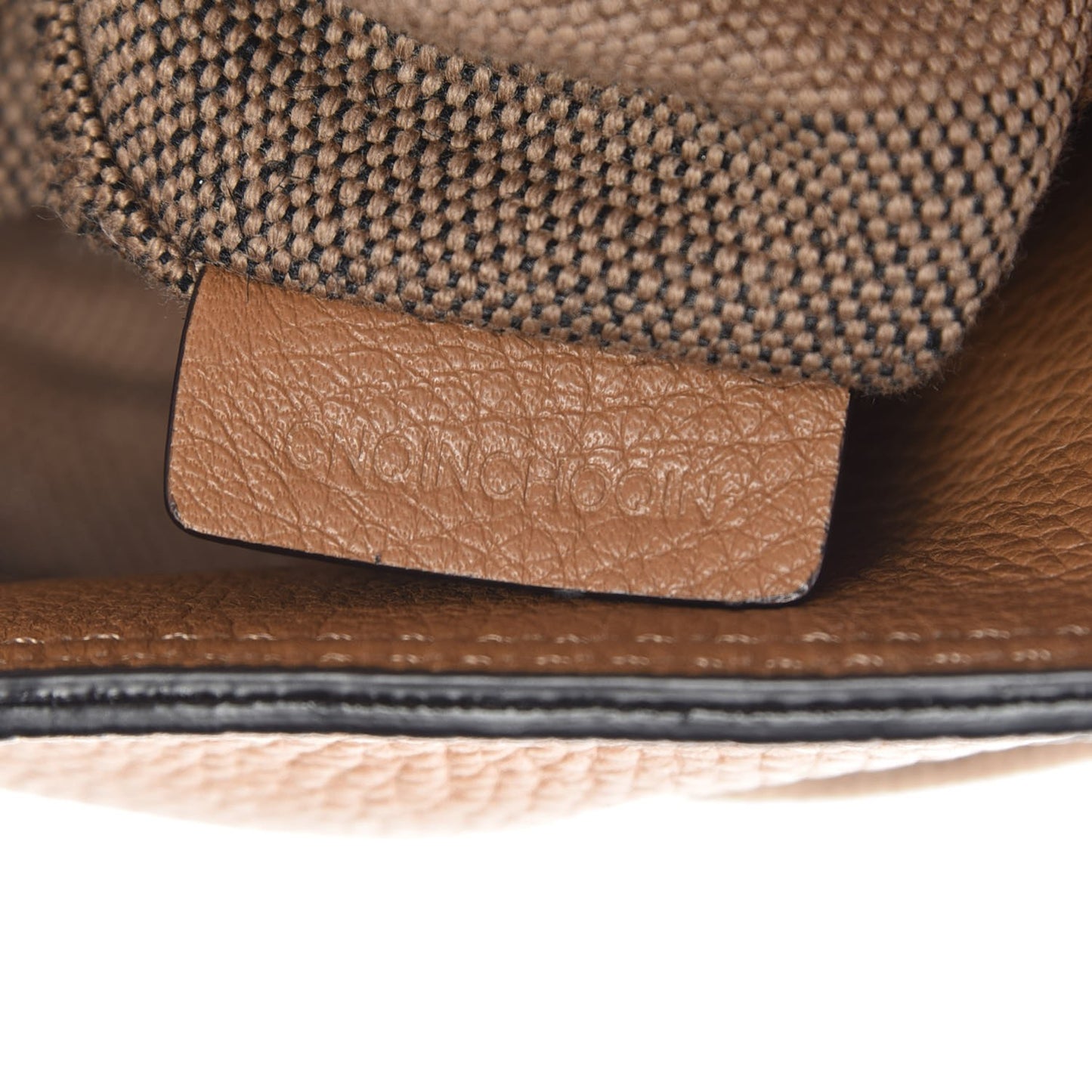 Grainy Calfskin Canvas Mega Check Medium Ashby Tassel Hobo Saddle Brown