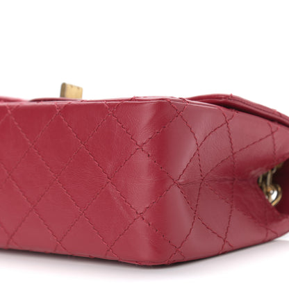 Chanel Aged Calfskin Quilted 2.55 Reissue Mini Flap Red 10 of 11