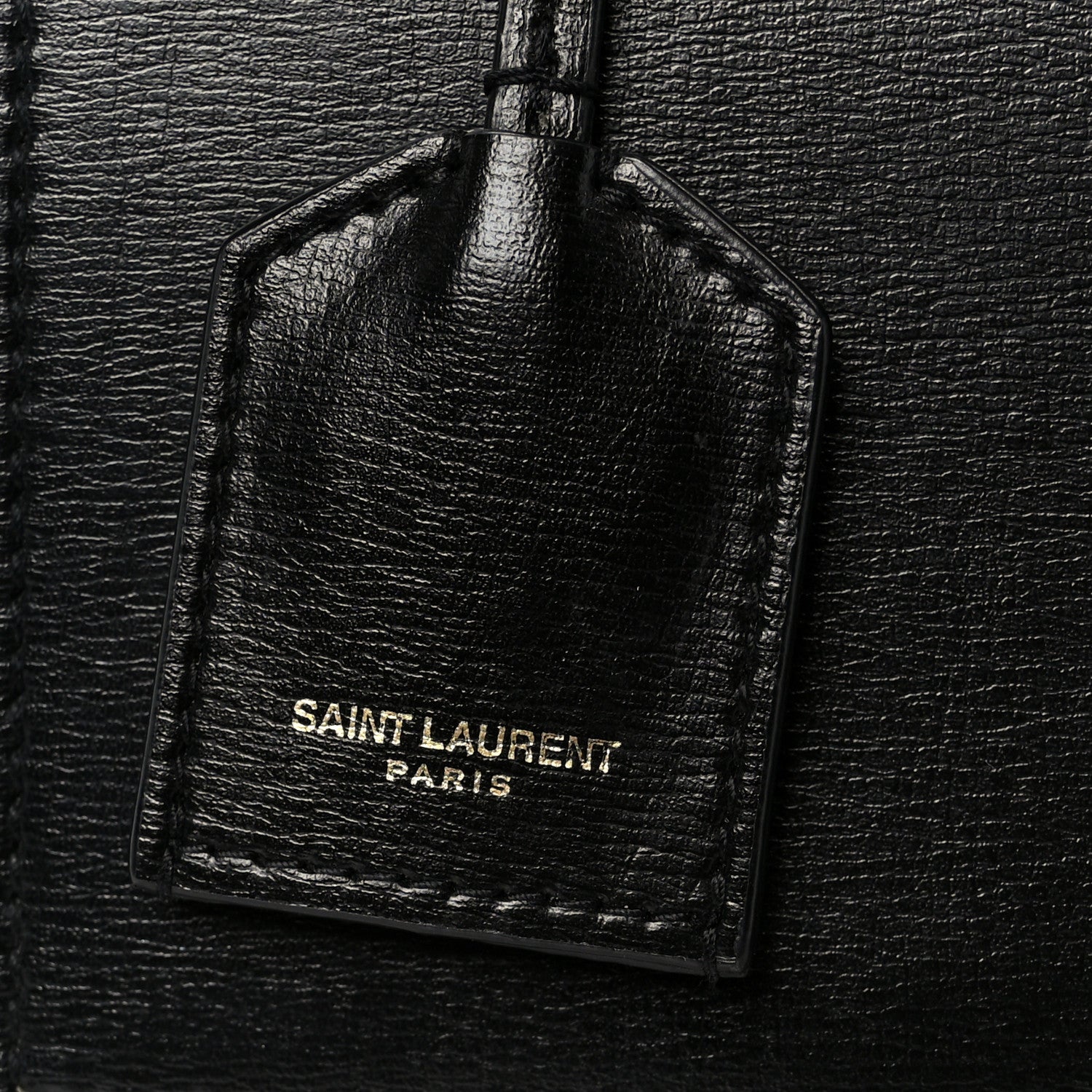 Saint Laurent Smooth Calfskin Medium Monogram Sunset Satchel Black