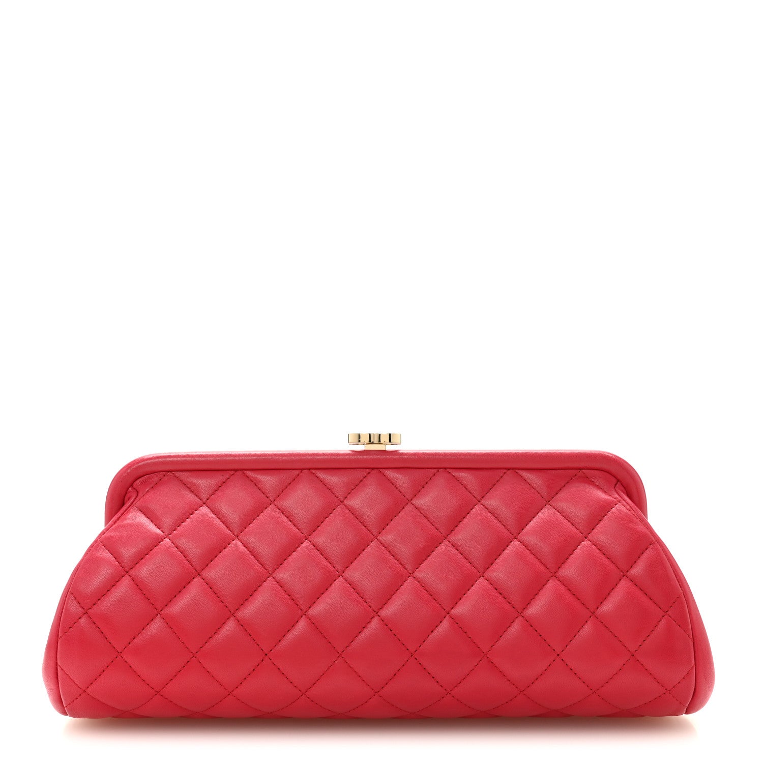 Chanel Lambskin Quilted Timeless Clutch Fuchsia 1 of 10