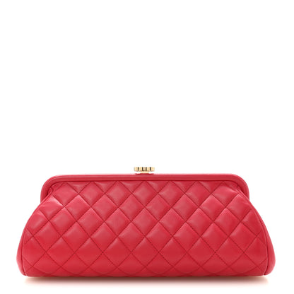 Chanel Lambskin Quilted Timeless Clutch Fuchsia 1 of 10