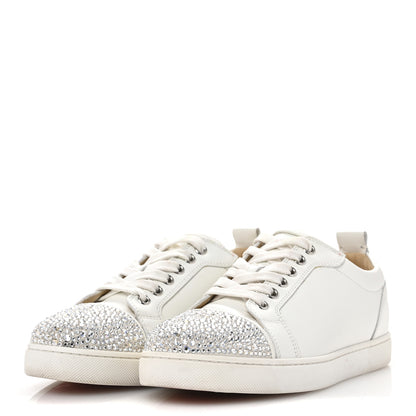 Christian Louboutin Calfskin Strass Junior Flat Sneakers 36.5 36.5 Version Latte 4 of 10