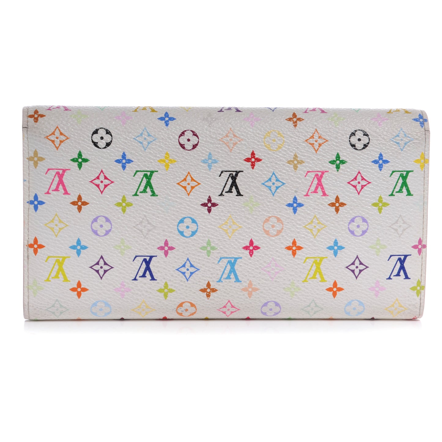 Monogram Multicolor Sarah Wallet White