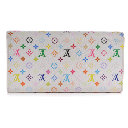 Louis Vuitton Monogram Multicolor Sarah Wallet White 3 of 9