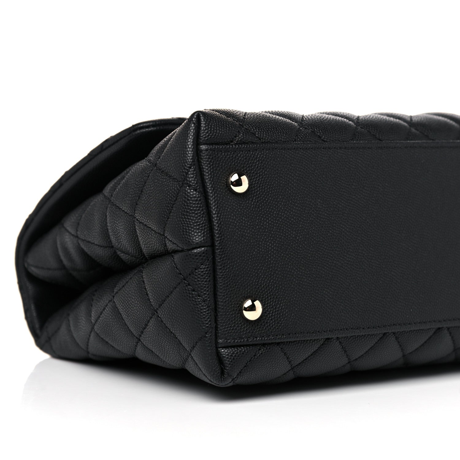 Chanel Caviar Quilted Small Coco Handle Flap Black 8 of 10