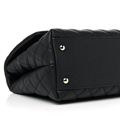 Chanel Caviar Quilted Small Coco Handle Flap Black 8 of 10