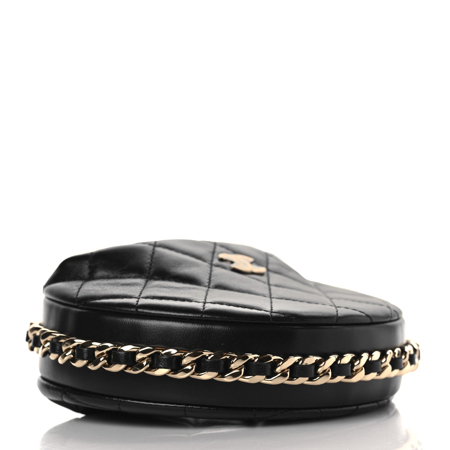 Chanel Lambskin Quilted Chain Around Pouch Hobo Black 4 of 10