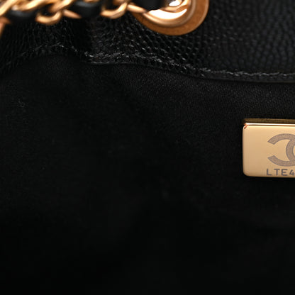 Chanel Caviar Quilted Mini Chanel 25 Handbag Black 7 of 12