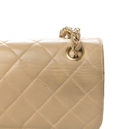Chanel Lambskin Quilted Medium Double Sided Flap Beige 22 of 26