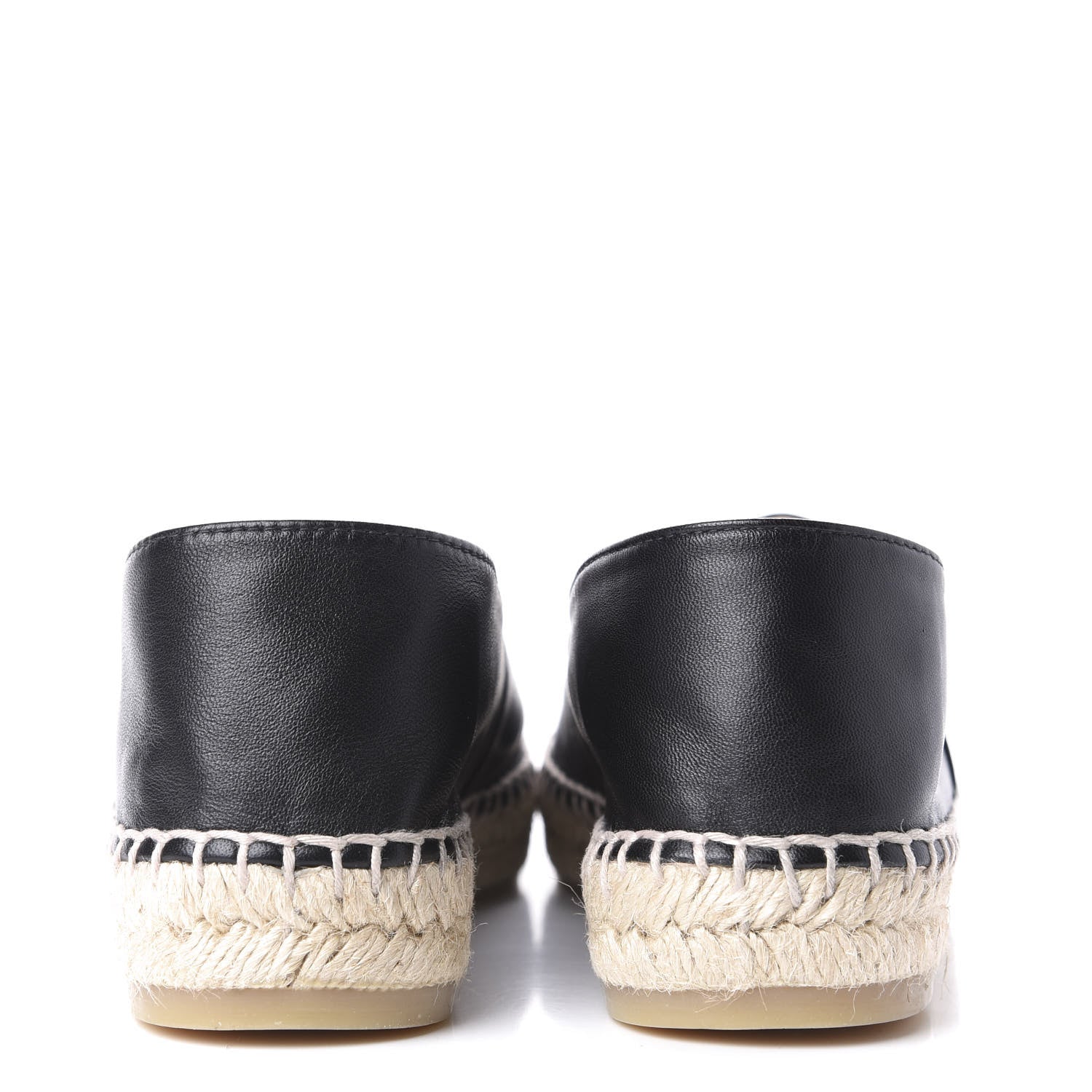 Chanel Lambskin CC Espadrilles 38 Black 7 of 12