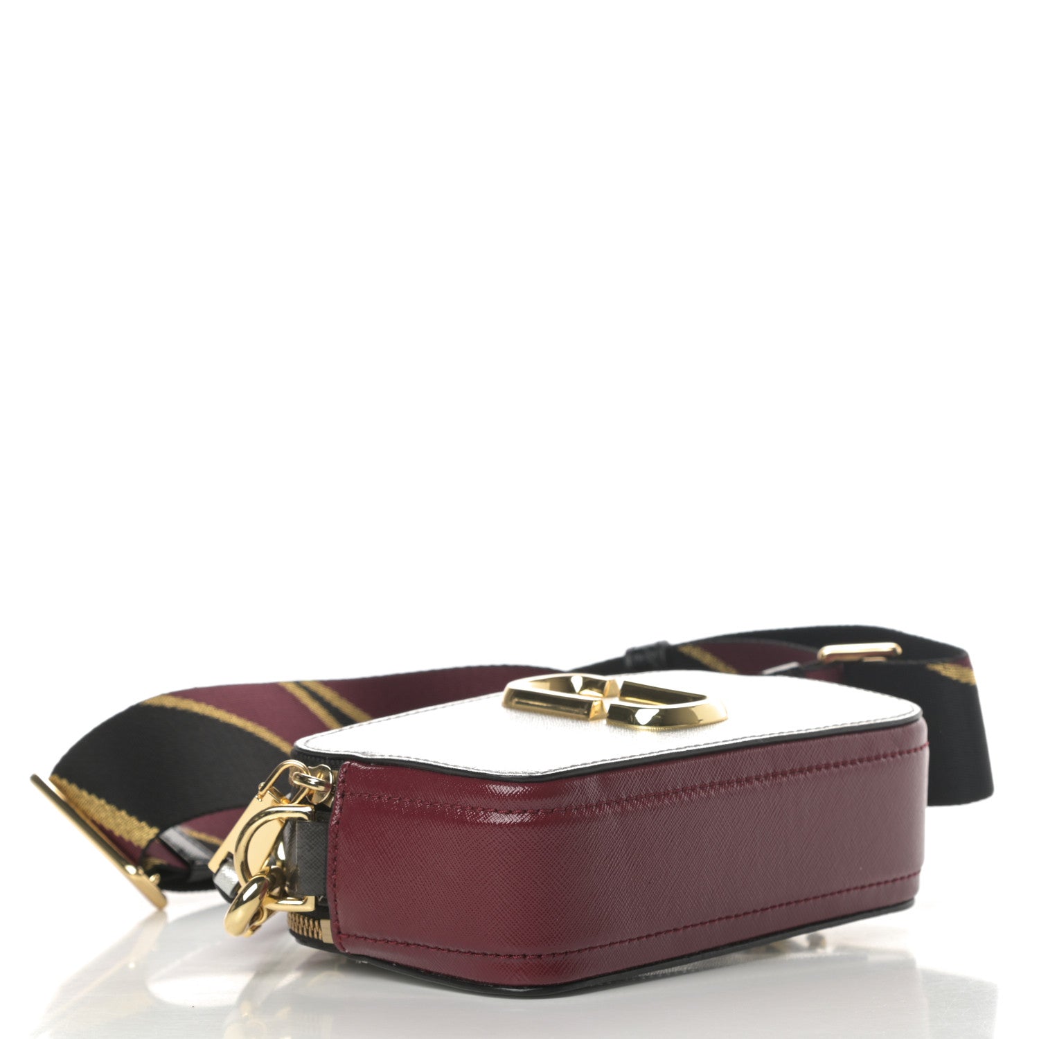 Marc Jacobs Saffiano Small Snapshot Camera Bag Silver Multicolor 4 of 11