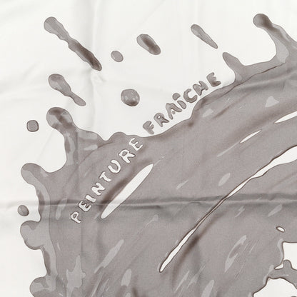 Hermes Silk Peinture Fraiche 90 White Sepia 4 of 7