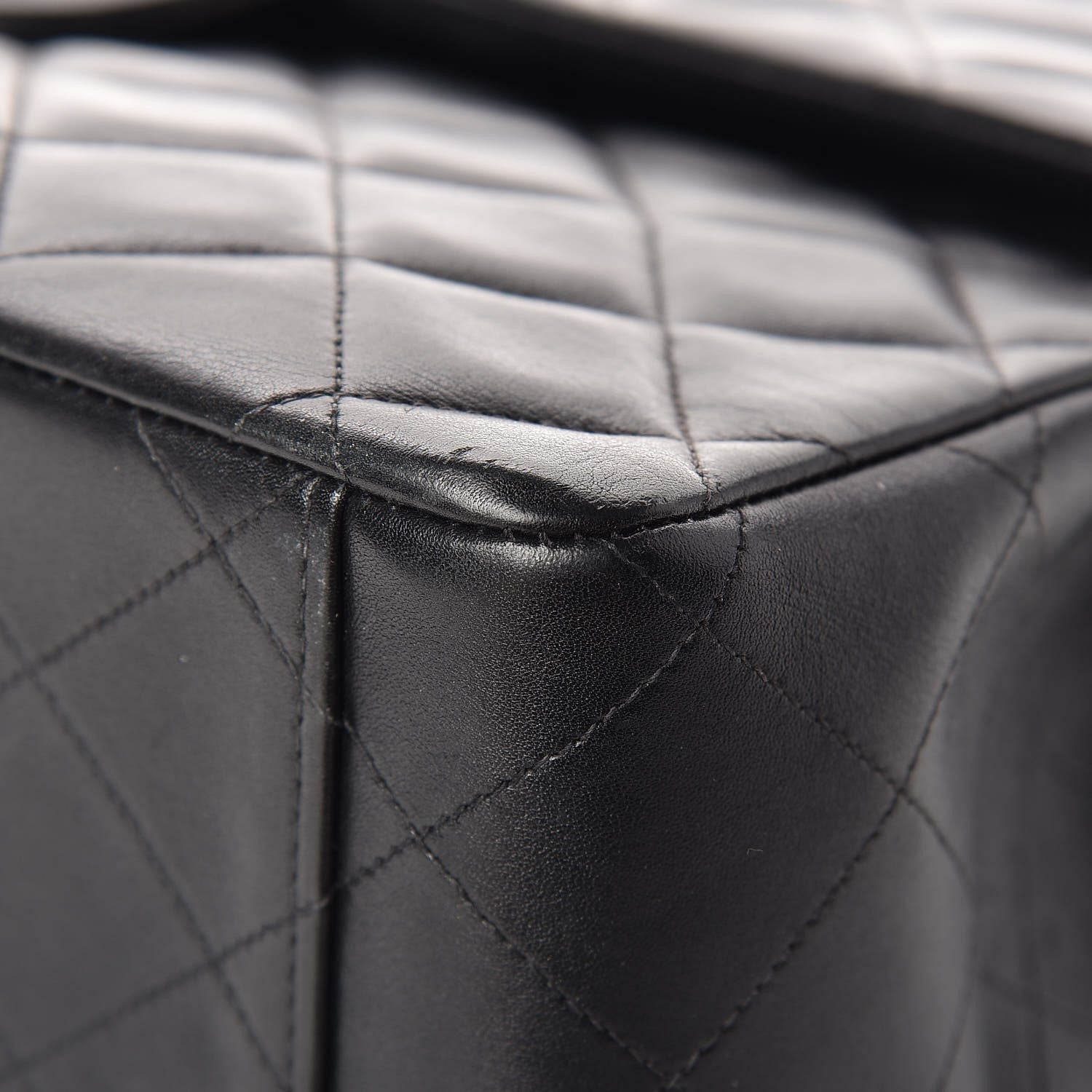Chanel Lambskin Quilted XL Jumbo Single Flap Black 11 of 25