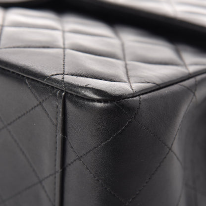Chanel Lambskin Quilted XL Jumbo Single Flap Black 11 of 25